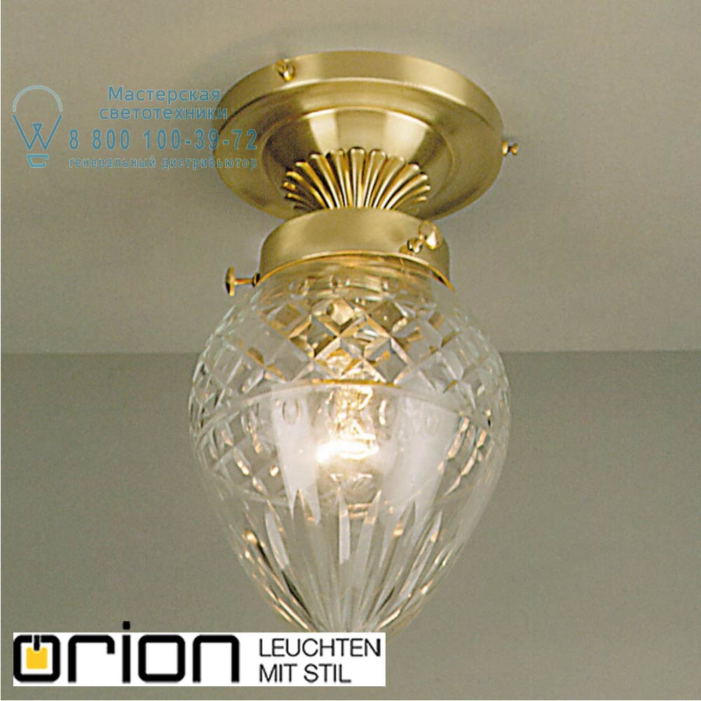 orion leuchten DL 7-260 bronze/411 klar-Schliff Adele Ceiling Light, bronze plated, with clear cut glass, 15cm потолочный светильник