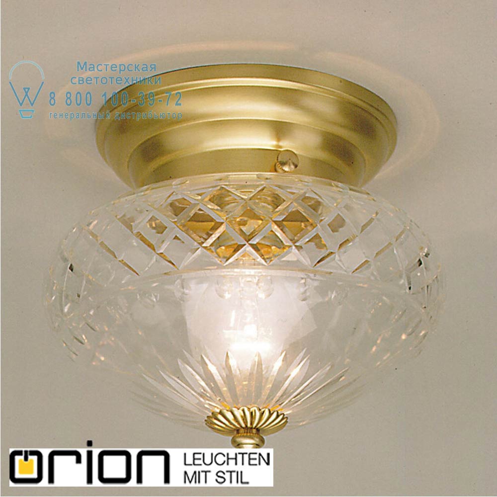 orion leuchten DL 7-261 bronze/415 klar-Schliff Adele Ceiling Light, bronze plated, with clear cut glass, 25cm потолочный светильник