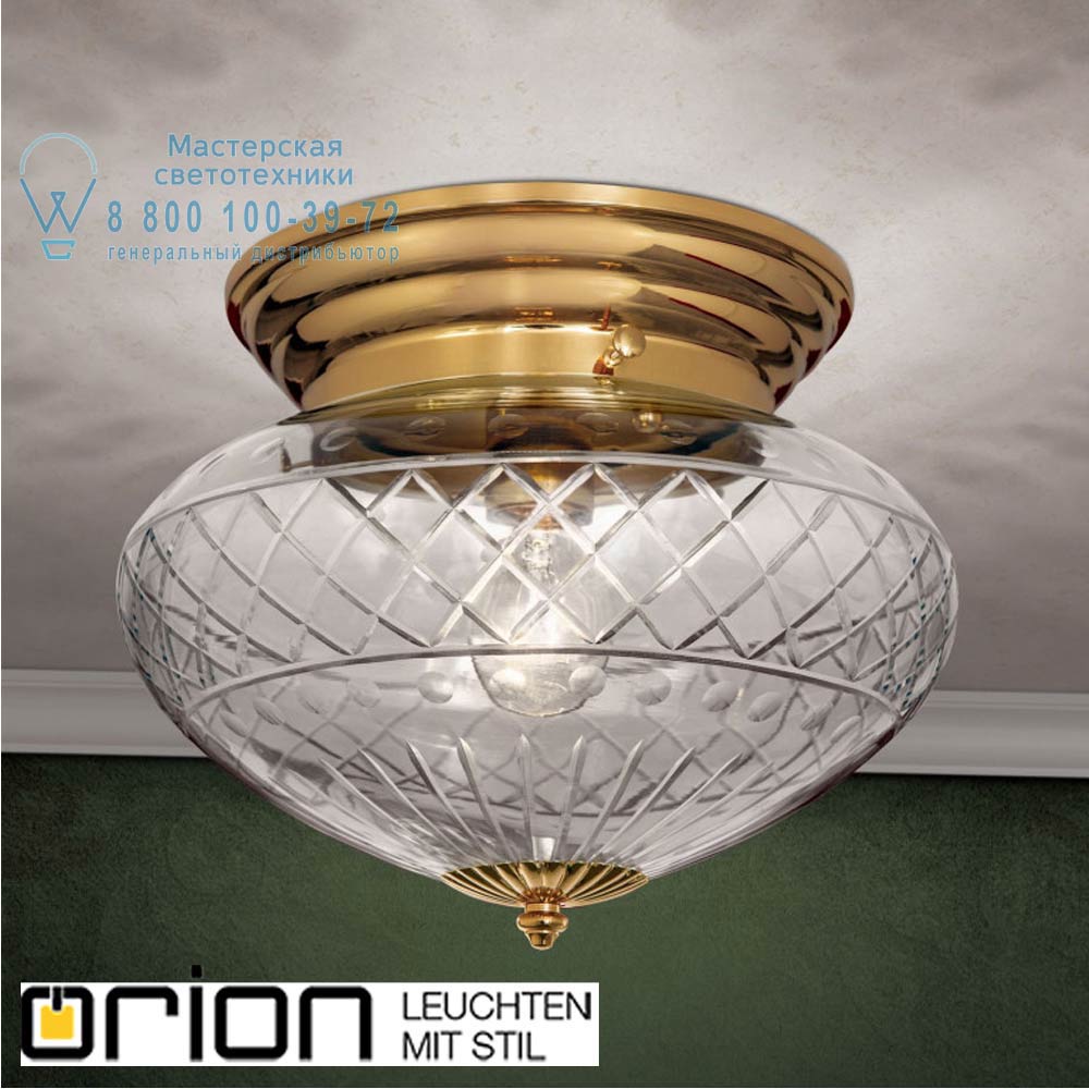 orion leuchten DL 7-262 gold/416 klar-Schliff Adele Ceiling Light, 24K gold plated, with clear cut glass, 31cm потолочный светильник