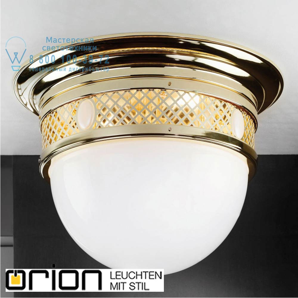orion leuchten DL 7-544/5/570 MS/491 opal-glänzend Alt Wien Ceiling Light, Shiny Brass finish, 57cm потолочный светильник