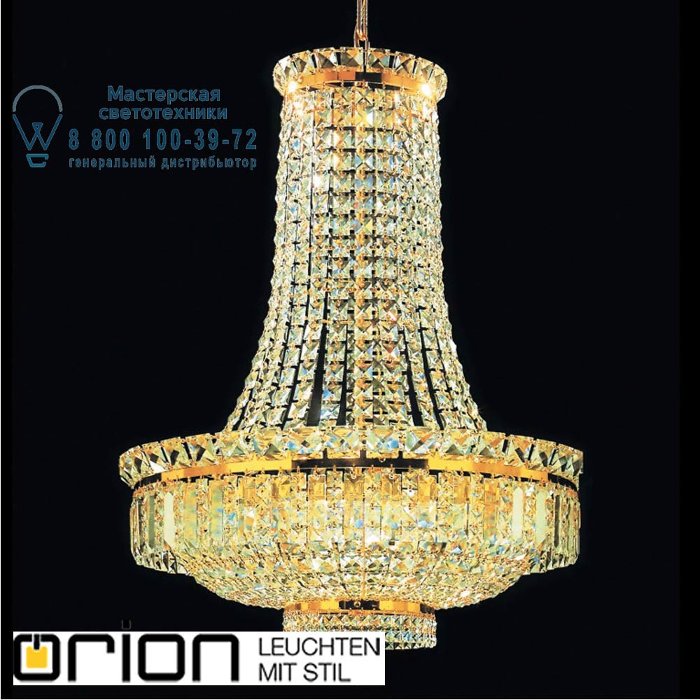 orion leuchten LU 2239/15/60 gold Ambassador Chandelier, 15 lamps, 24K gold plated люстра