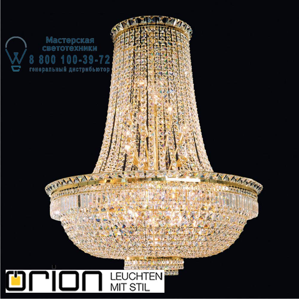 orion leuchten LU 2239/18/80 gold Ambassador Chandelier, 18 lamps, 24K gold plated люстра