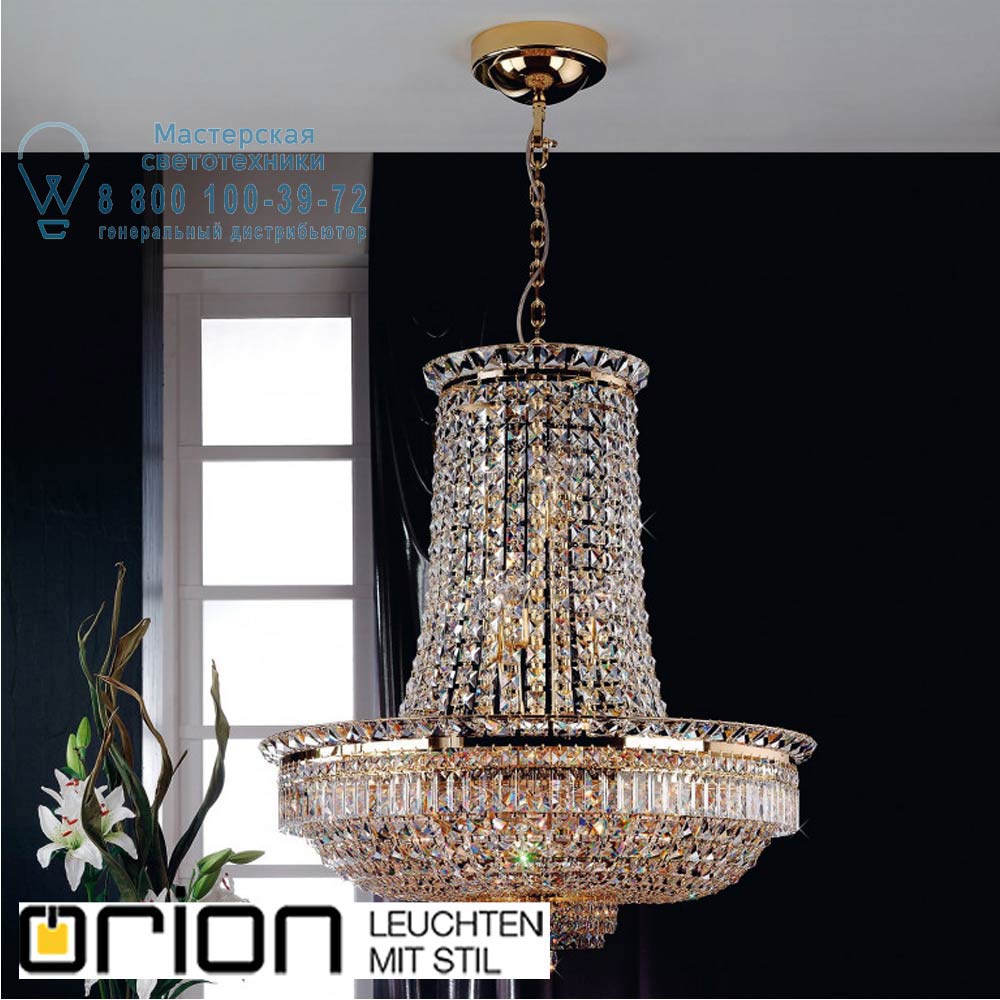 orion leuchten LU 2239/21/90 gold Ambassador Chandelier, 21 lamps, 24K gold plated люстра