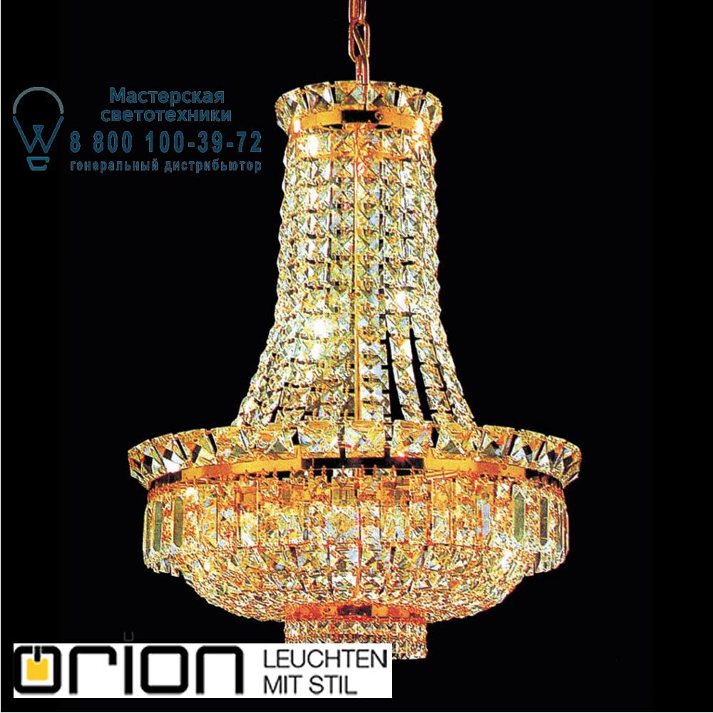 orion leuchten LU 2239/9/45 gold Ambassador Chandelier, 9 lamps, 24K gold plated светильник