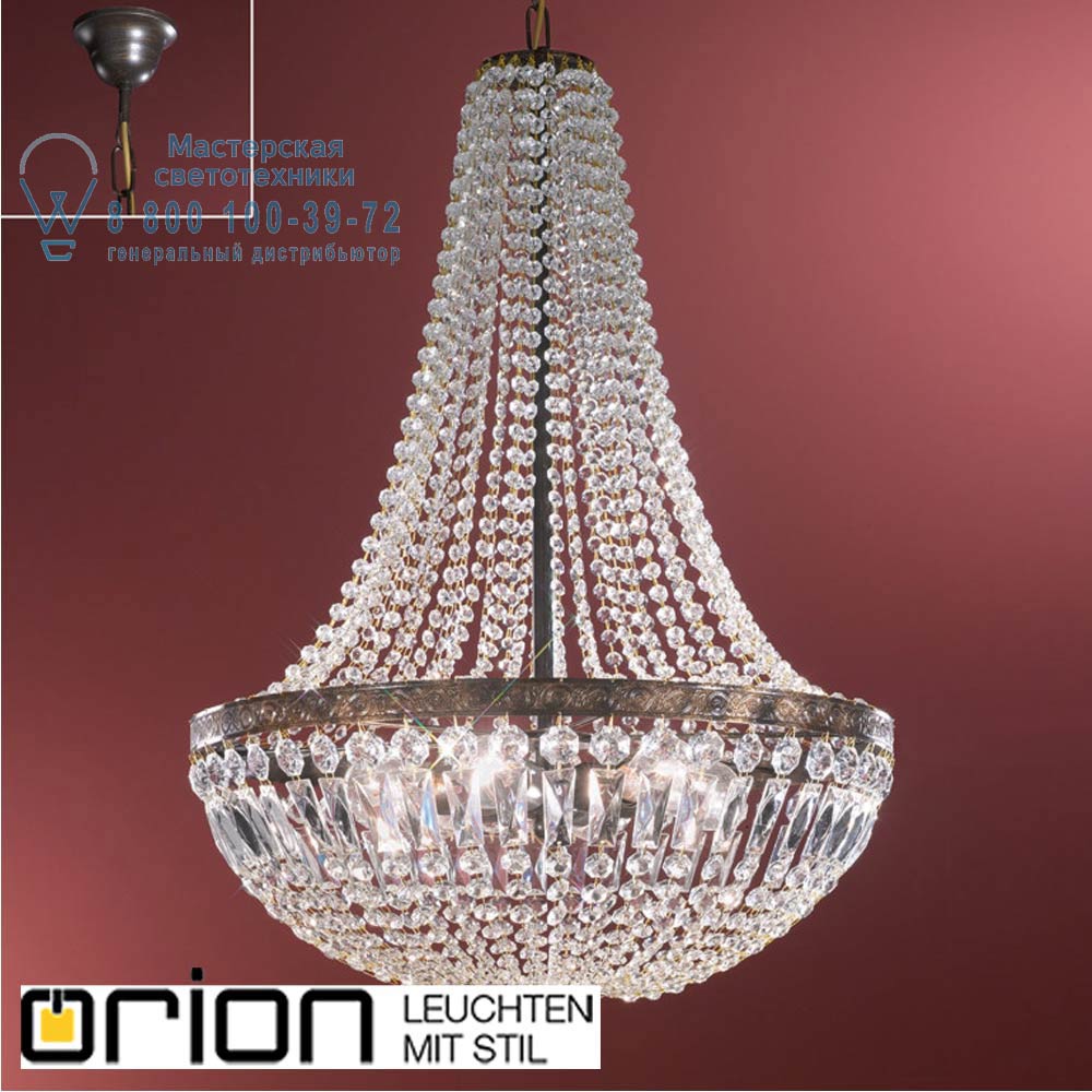 orion leuchten HL 6-1497/6 Antik Arila Chandelier, Antique Finish with 6 lamps люстра
