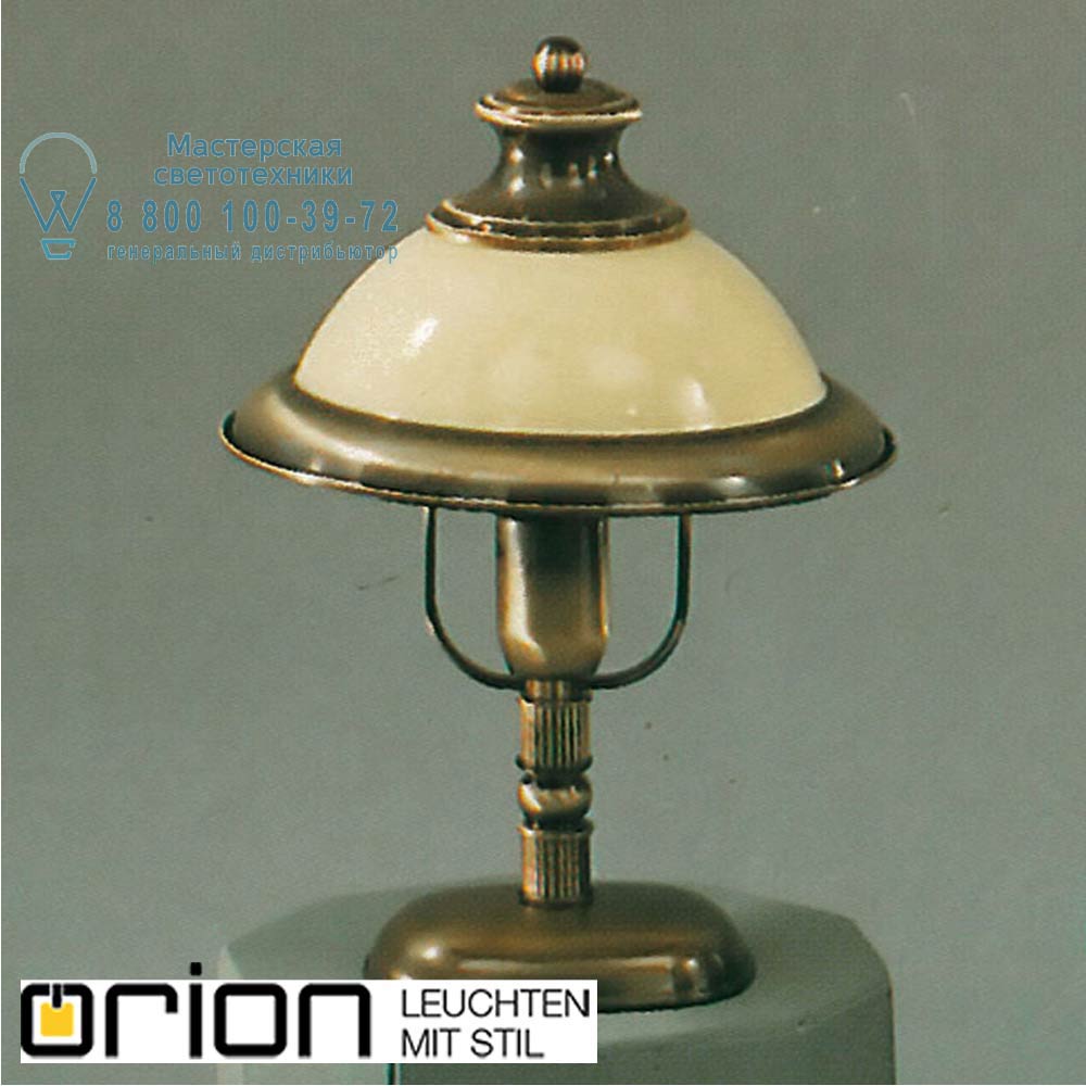 orion leuchten LA 4-597/1 Patina/354 champ Austrian Old Lamp Table Lamp, Antique Brass finish with champagne glass shade лампа для рабочего стола