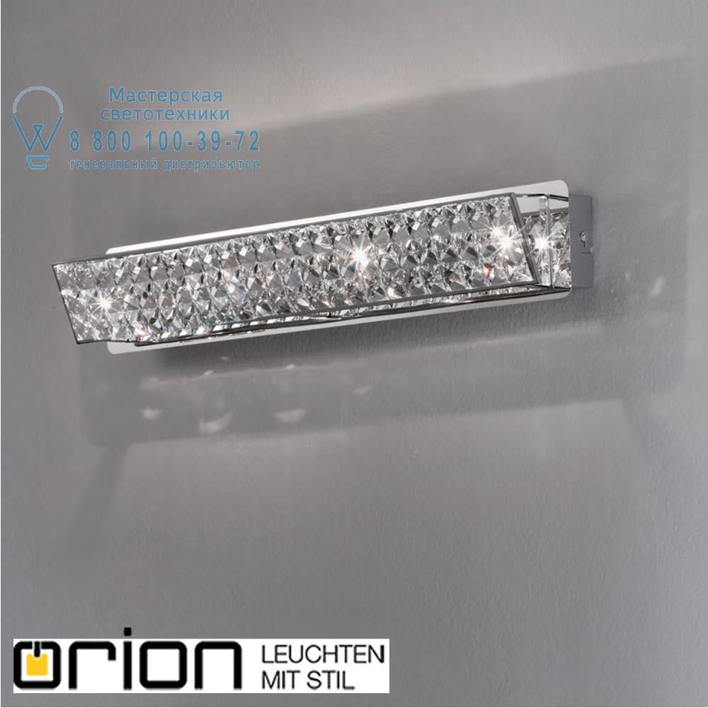 orion leuchten Soff 3-470/4 chrom Bettina crystal wall light, 4 lamps, chrome подсветка зеркала