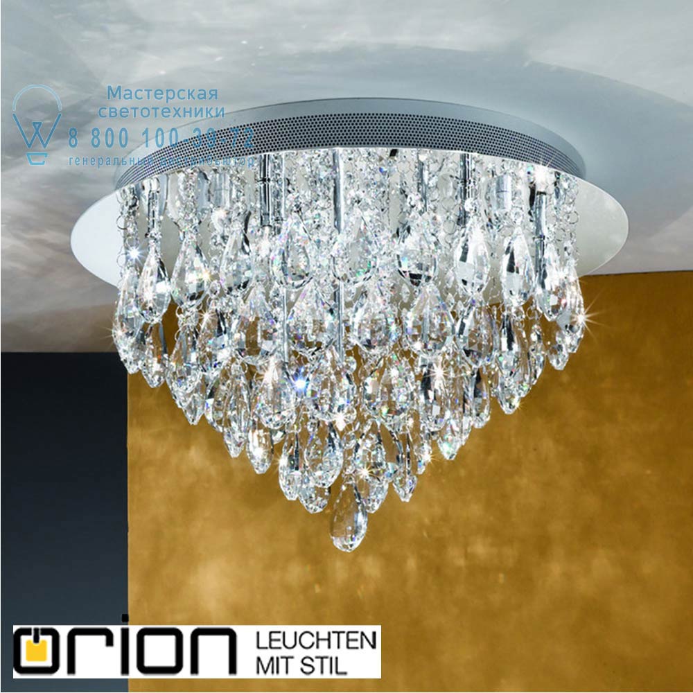orion leuchten DLU 2401/45 chrom Celeste crystal ceiling light, chrome finish, 45cm потолочная люстра