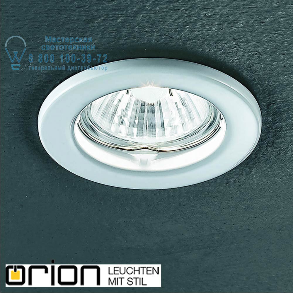 orion leuchten Str 10-415 weiß/EBL Classic Downlight, white finish, round встраиваемый светильник