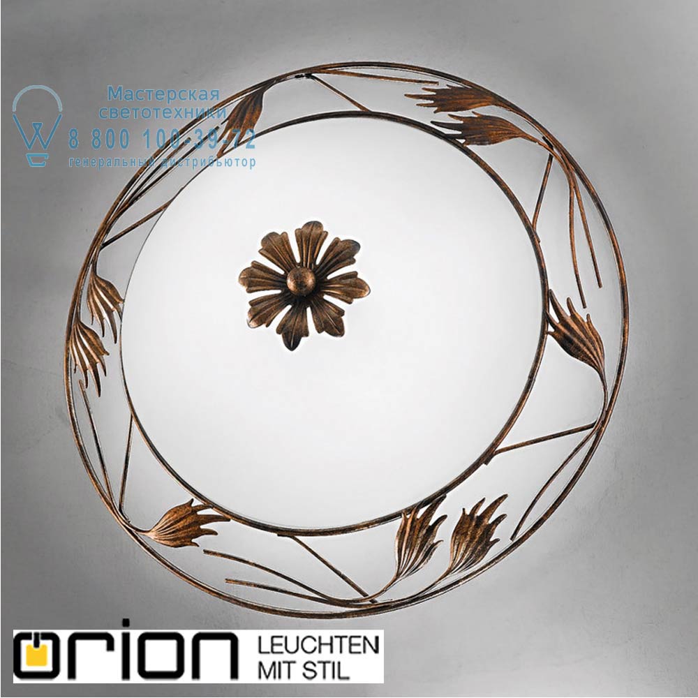 orion leuchten DL 7-509/40 Antik Fleur Ceiling Light, 40cm in Antique finish светильник