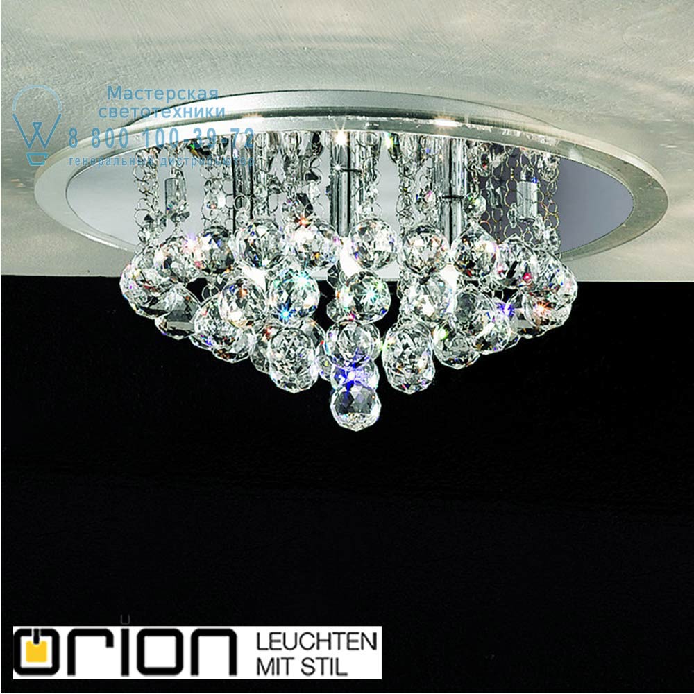 orion leuchten DLU 2378/4/38 chrom Gloria Crystal Ceiling Light, chrome finish, 38cm потолочная люстра