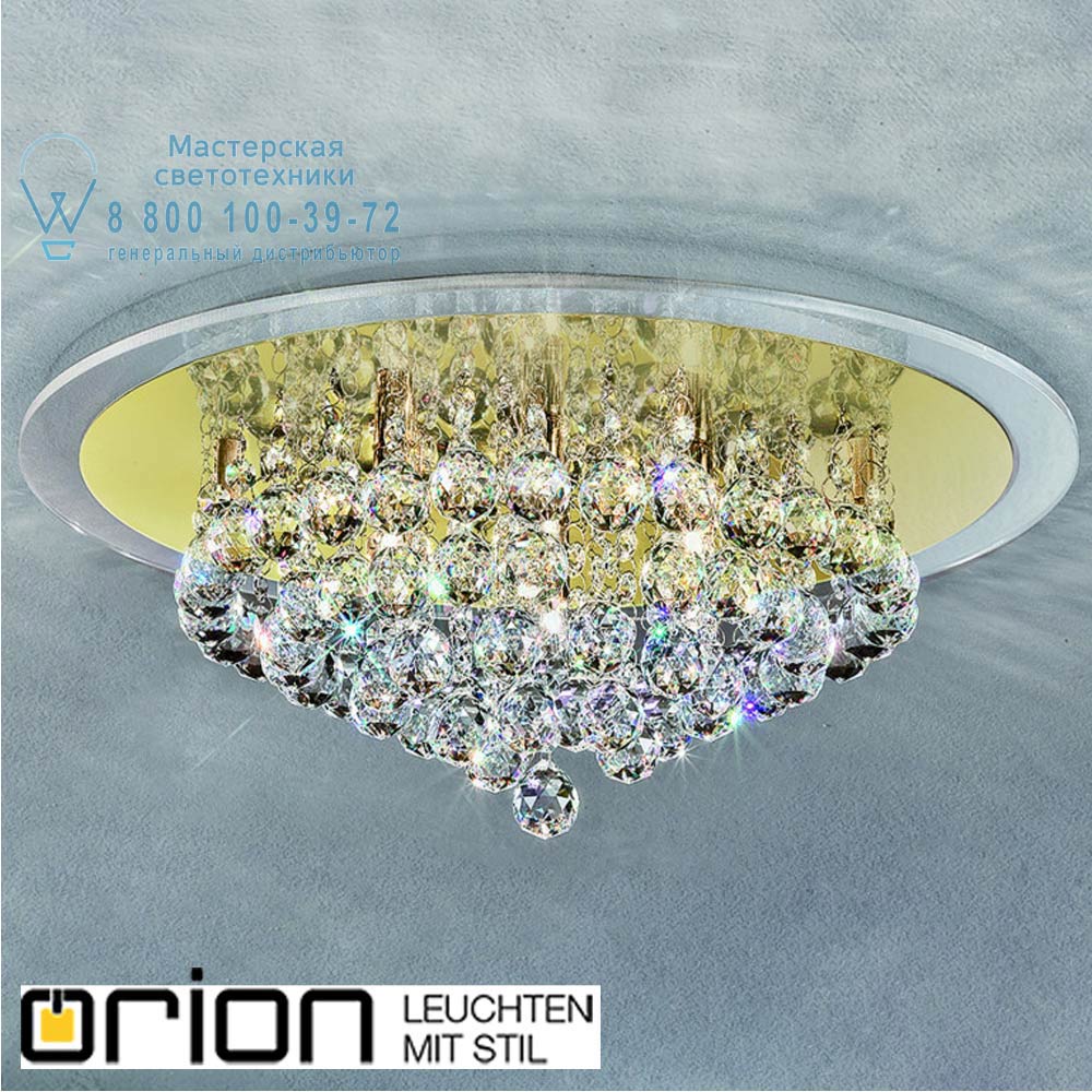 orion leuchten DLU 2378/6/50 gold Gloria Crystal Ceiling Light, gold finish, 50cm потолочная люстра
