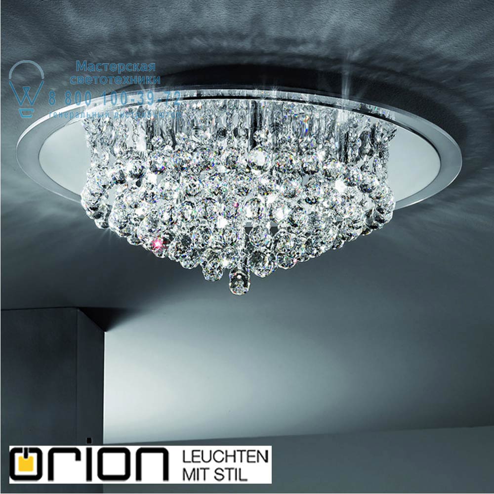 orion leuchten DLU 2378/9/62 chrom Gloria Crystal Ceiling Light, chrome finish, 62cm потолочная люстра