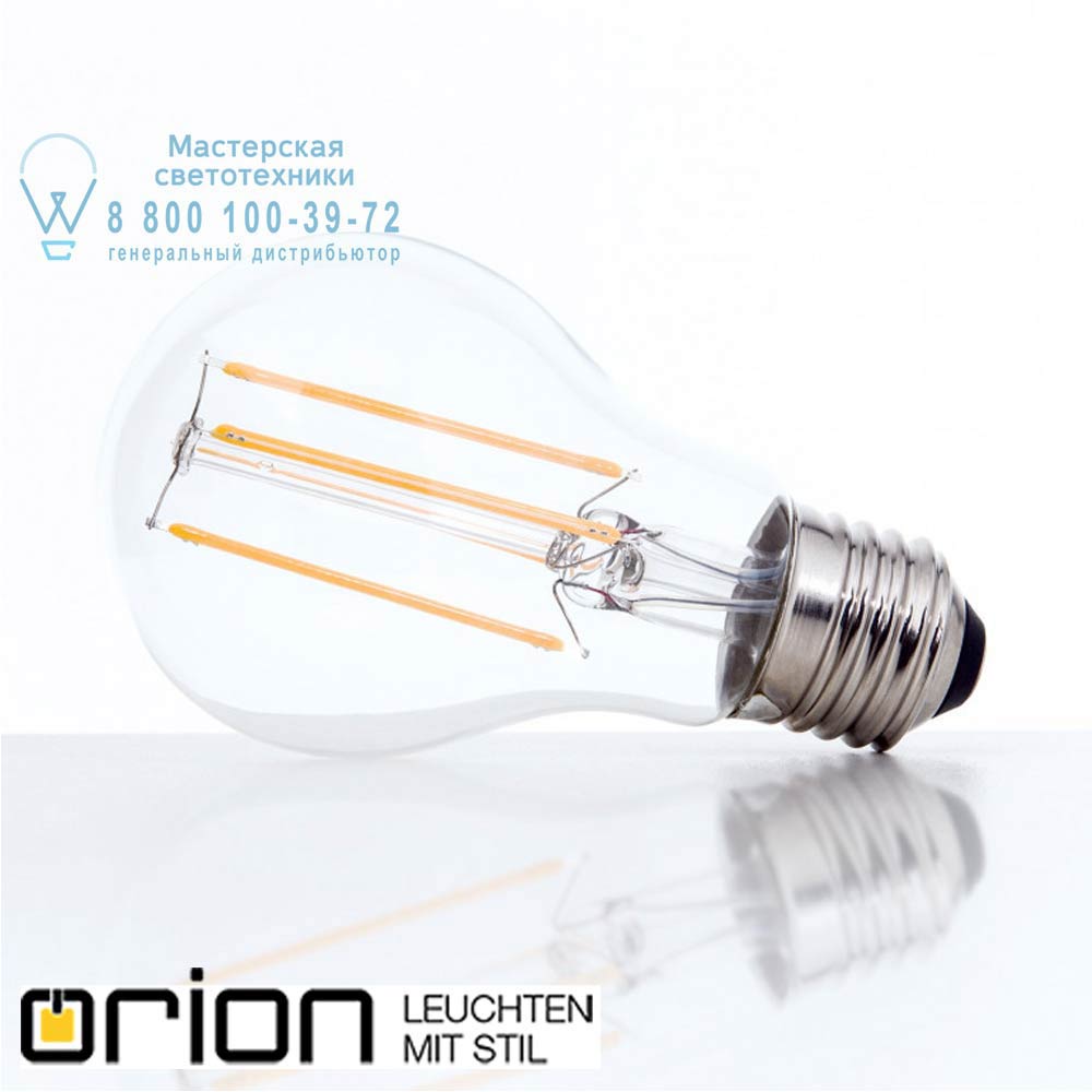 orion leuchten E27/7W klar LED *FO* LED A55 bulb, 7W, clear, dimmable светодиодная лампа