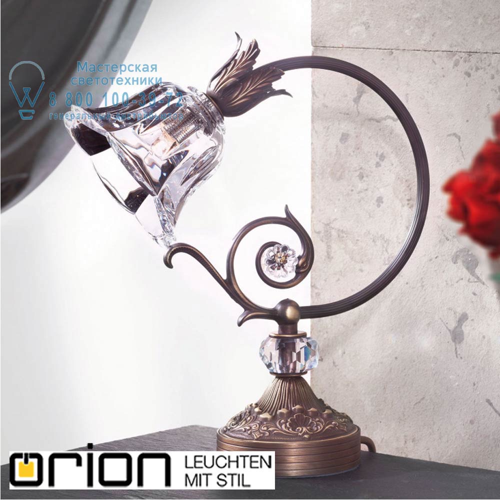 orion leuchten LA 4-1099/1 Altpatina/479 Schliff La Boheme table lamp, dark antique brass finish настольная лампа