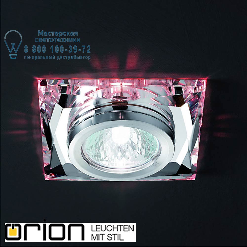 orion leuchten Str 10-427 klar/EBL Lar Downlight, square встраиваемый светильник