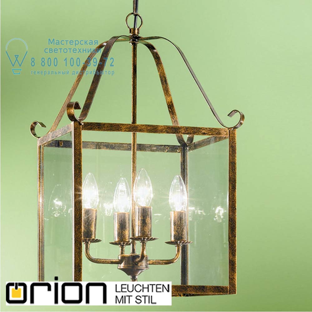orion leuchten HL 6-1532/3 Antik-gold Manto Latern, Antique finish, 3 lamps подвесной светильник