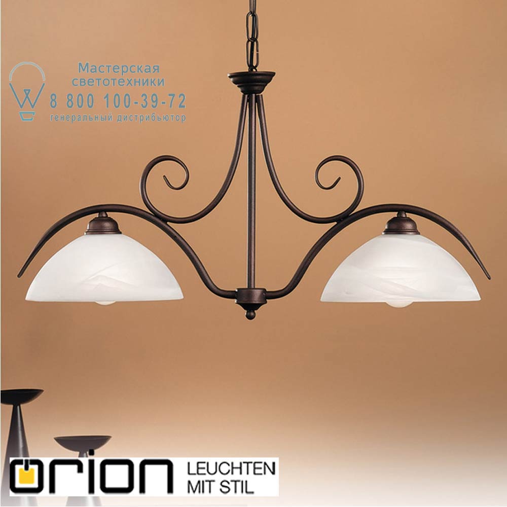 orion leuchten LU 1669/2 Antik Marco chandelier, antique finish, 2 lamps люстра