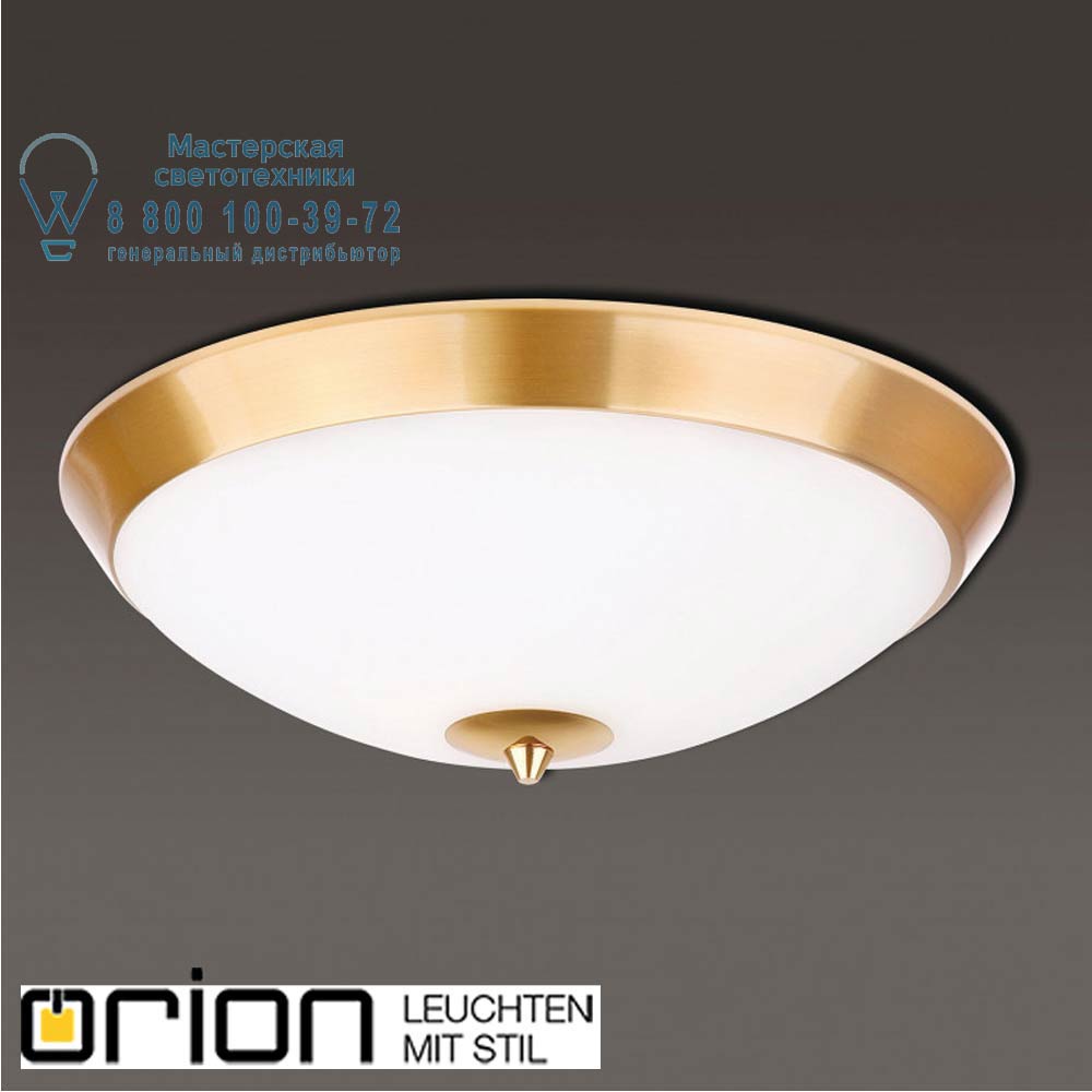 orion leuchten DL 7-465/34 gold-matt/464 opal-matt Opaldesign ceiling light, 34cm, brushed gold with opal glass светильник