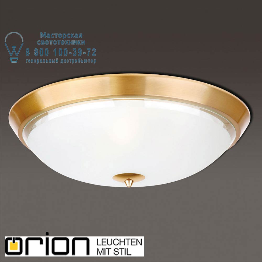 orion leuchten DL 7-465/44 gold-matt/465 klar-matt Opaldesign ceiling light, 44cm, brushed gold with frosted glass потолочный светильник