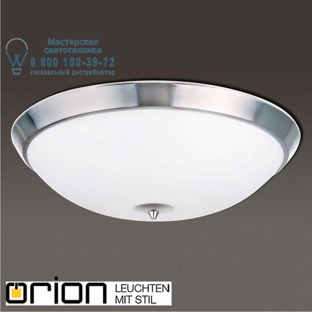orion leuchten DL 7-465/44 satin/465 opal-matt Opaldesign ceiling light, 44cm, satin chrome with opal glass потолочный светильник