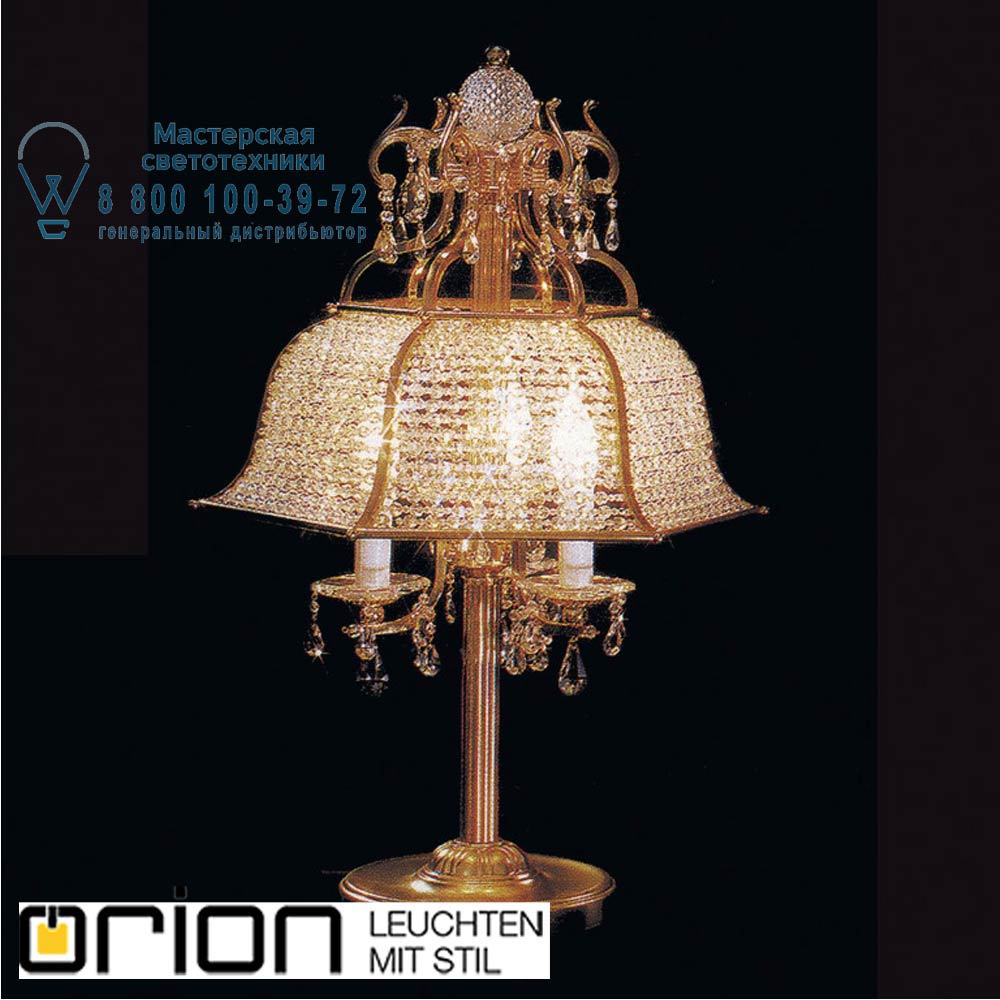 orion leuchten LA 4-2205/3 gold Oriental table lamp, 3 lamps, 24K gold plated настольная лампа