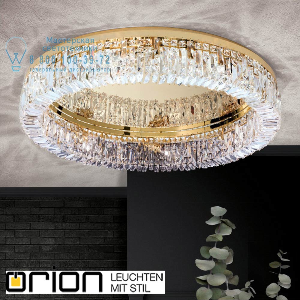 orion leuchten DLU 2411/8/75 gold Ring ceiling light, 75cm, 24K gold plated потолочная люстра