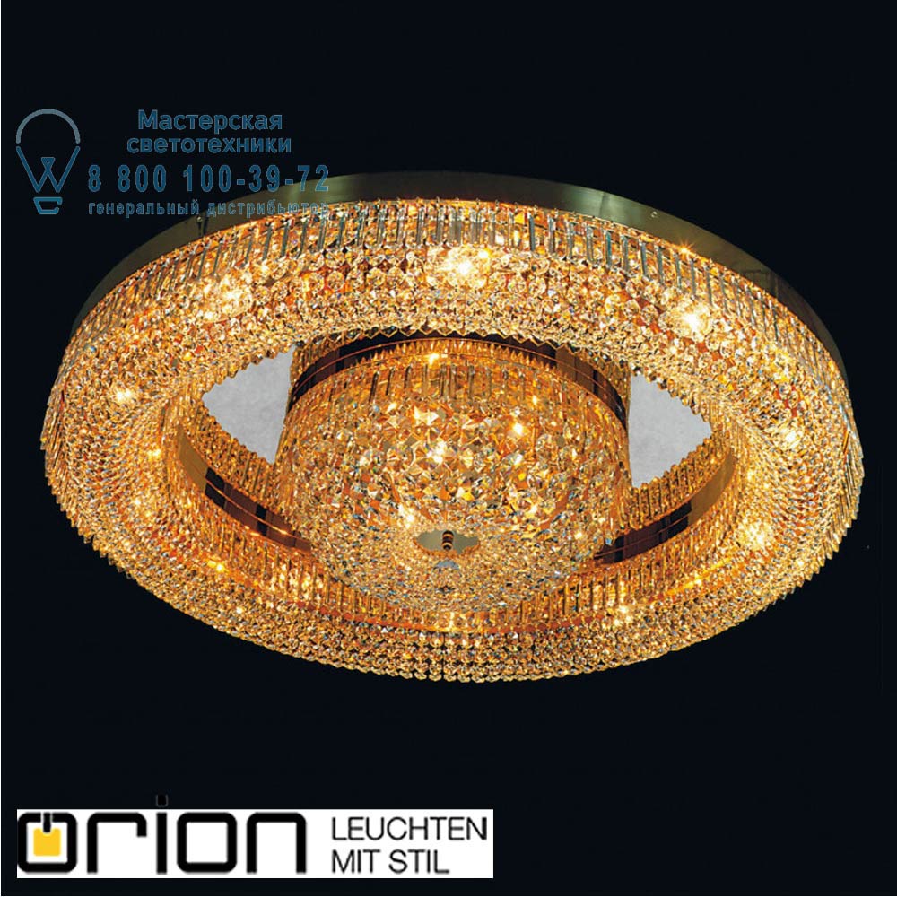 orion leuchten DLU 2347/13/100 gold Saturn Crystal ceiling light, 100cm, gold finish потолочная люстра