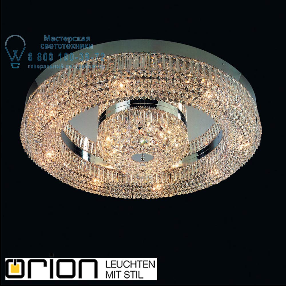 orion leuchten DLU 2347/15/120 chrom Saturn Crystal ceiling light, 120cm, chrome finish потолочная люстра