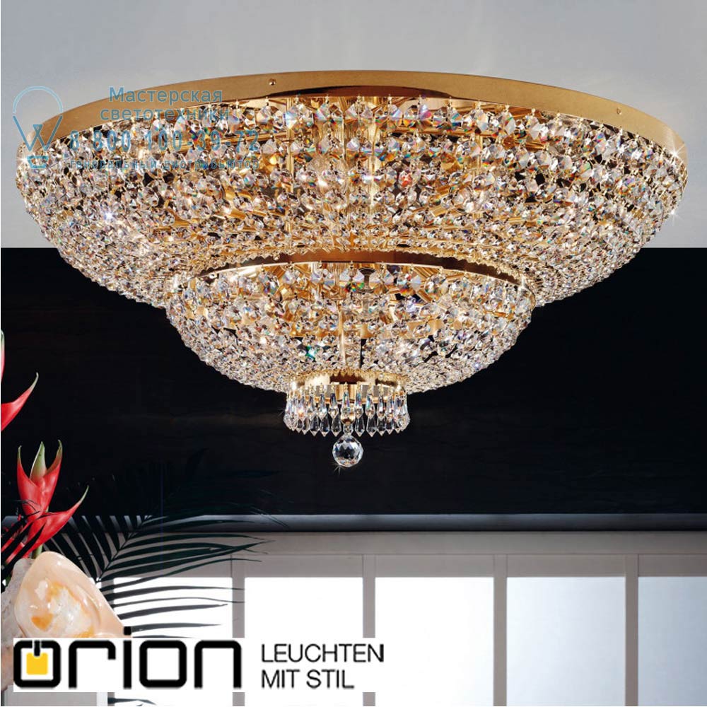 orion leuchten DLU 2388/18/120 gold Sheraton ceiling light, 120cm, 24K gold plated потолочная люстра