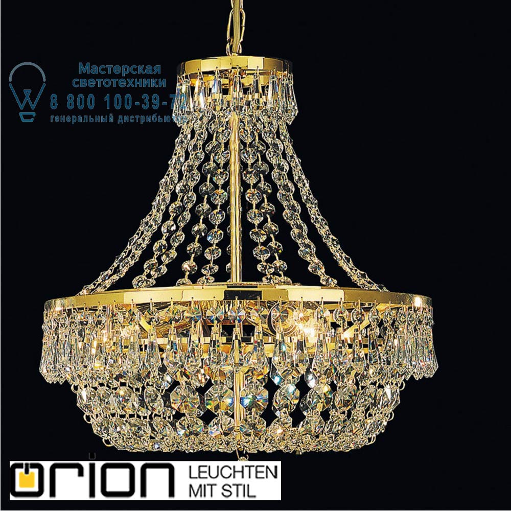 orion leuchten LU 2328/3/35 gold Sheraton chandelier, 35cm, 24K gold plated светильник