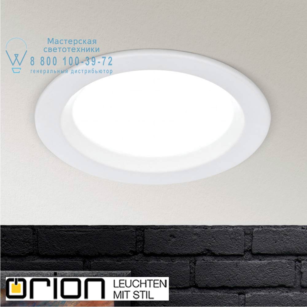orion leuchten Str 10-487 weiß/EBL Spock downlight, white finish, 9cm светильник