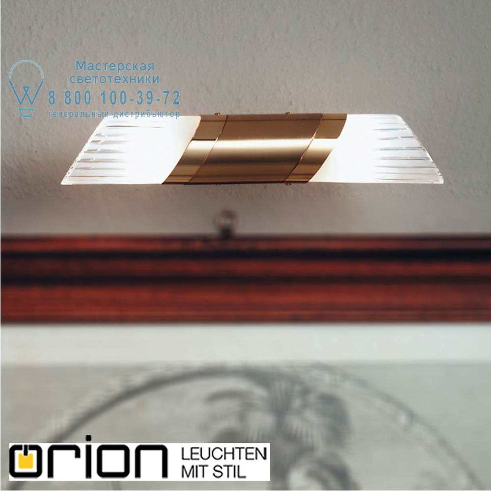 orion leuchten Soff 3-456/2 gold-matt/449 Schliff Spot Exclusive wall light, satin gold finish with cut crystal glasses подсветка зеркала