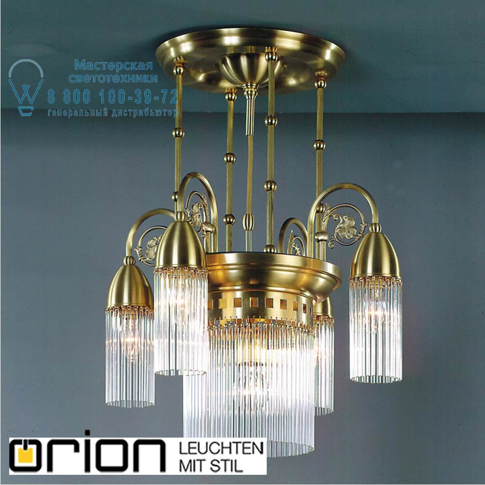 orion leuchten LU 1524/4+1 bronze St&auml;bchenserie chandelier, 5 lamps, bronze finish люстра