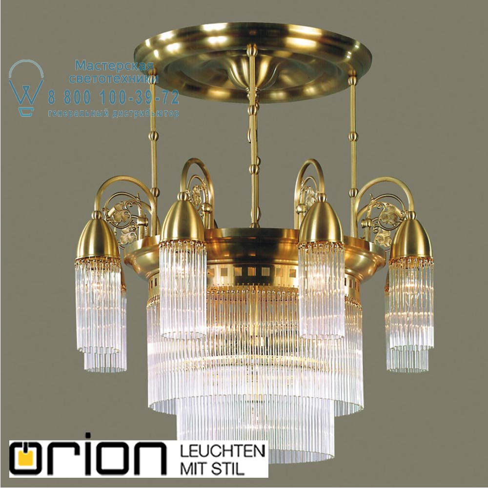 orion leuchten LU 1524/8+1 bronze St&auml;bchenserie chandelier, 9 lamps, bronze finish светильник