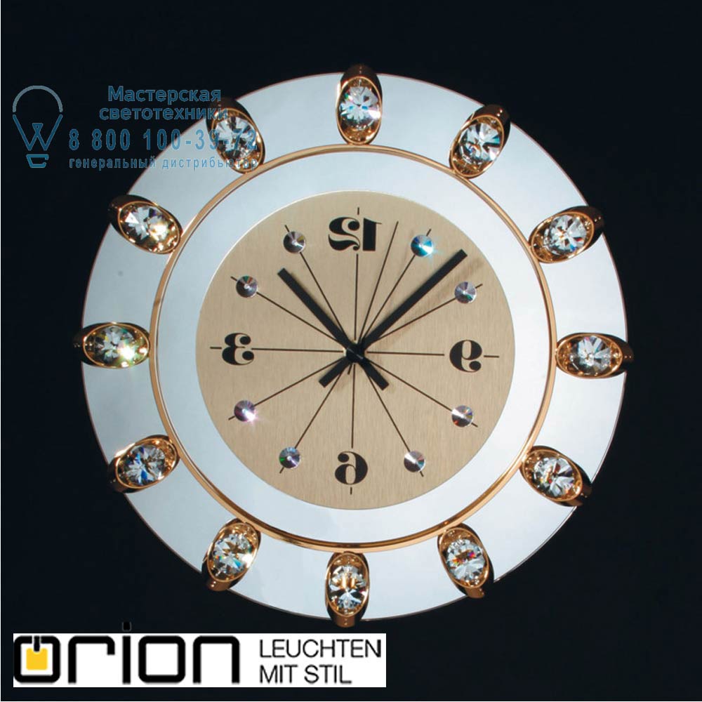orion leuchten Wanduhr 13K/WV74 gold Wall Clock Done, gold предмет интерьера
