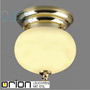 Иконка orion leuchten DL 7-054/18 MS/328 champ matt Wiener Nostalgie ceiling light, 18cm, shiny brass finish, champagne coloured glass светильник