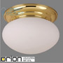 Иконка orion leuchten DL 7-054/33 MS/330 opal matt Wiener Nostalgie ceiling light, 33cm, shiny brass finish, matt opal glass светильник