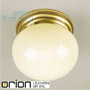 Иконка orion leuchten DL 7-054/33 Patina/330 champ glänzend Wiener Nostalgie ceiling light, 33cm, antique brass finish, shiny champagne glass светильник