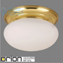 Иконка orion leuchten DL 7-054/40 MS/337 opal matt Wiener Nostalgie ceiling light, 40cm, shiny brass finish, matt opal glass светильник