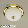Иконка orion leuchten DL 7-085/26 gold/opal-matt Empire ceiling light, 24K gold plated, dia. 26cm светильник