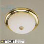 Иконка orion leuchten DL 7-086/35 gold/opal-matt Empire ceiling light, 24K gold plated, dia. 35cm светильник