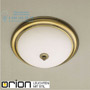 Иконка orion leuchten DL 7-086/35 Patina/opal-matt Empire ceiling light, antique brass finish, dia. 35cm светильник