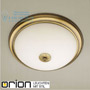 Иконка orion leuchten DL 7-087/47 Patina/opal-matt Empire ceiling light, antique brass finish, dia. 47cm светильник