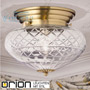 Иконка orion leuchten DL 7-262 bronze/416 klar-Schliff Adele Ceiling Light, bronze plated, with clear cut glass, 31cm светильник