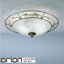 Иконка orion leuchten DL 7-338/2 Antik Luca ceiling light, Antique finish with decorated glass светильник