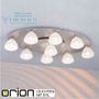 Иконка orion leuchten DL 7-372/9 satin/438 opal Opaldesign ceiling light, 9 lamps, satin chrome with opal glasses светильник