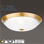 Иконка orion leuchten DL 7-465/44 gold-matt/465 klar-matt Opaldesign ceiling light, 44cm, brushed gold with frosted glass светильник
