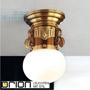Иконка orion leuchten DL 7-473/1 alt-MS/339 opal sm Adele Ceiling Light, Antique Brass Finish, with opal glass, 18cm светильник
