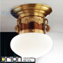 Иконка orion leuchten DL 7-475/1 alt-MS/330 opal sm Adele Ceiling Light, Antique Brass Finish, with opal glass, 33cm светильник
